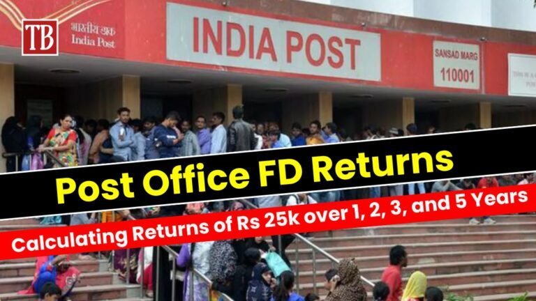 Post Office FD Returns: Calculating Returns of Rs 25k over 1, 2, 3, and 5 Years